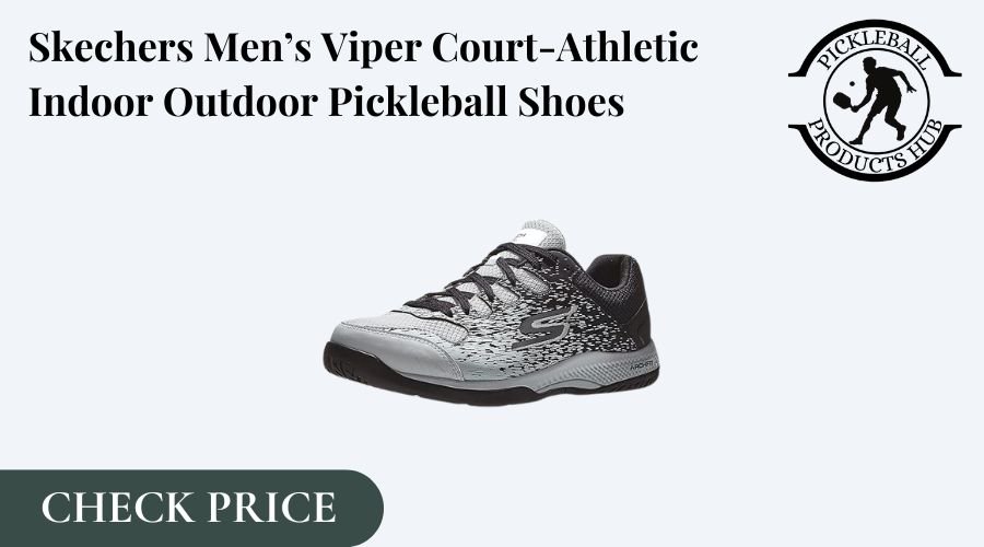 Skechers Men's Viper Court-Athletic Indoor Outdoor Pickleball Shoes