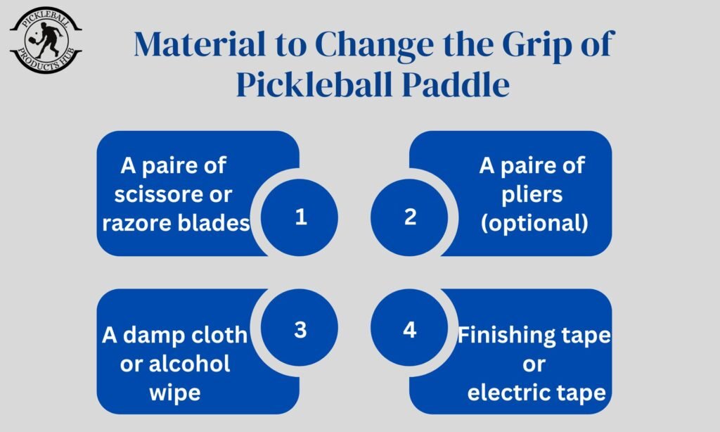 material to change the grip of pickleball paddle