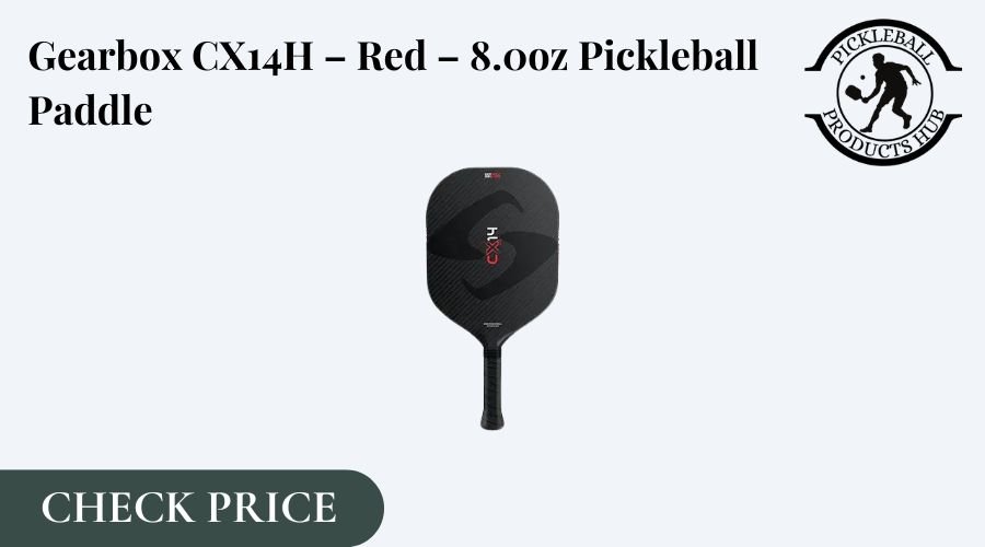 Gearbox CX14H – Red – 8.0oz Pickleball Paddle