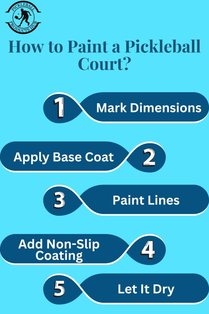 How to Paint a Pickleball Court?