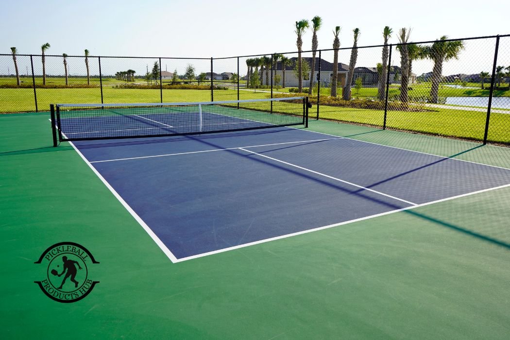 Painting a pickleball court
