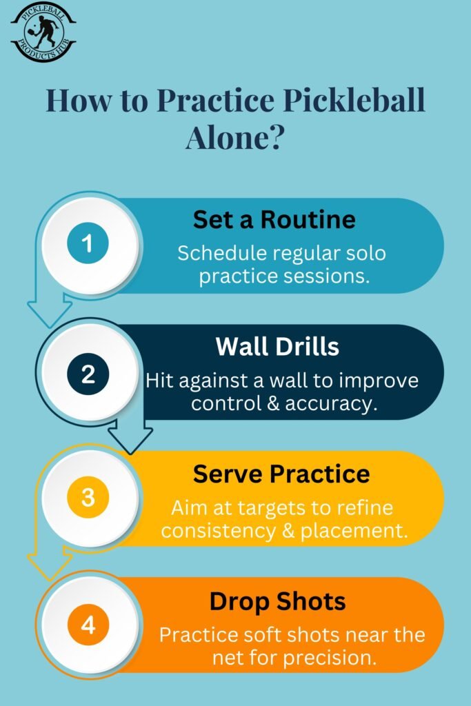 How to Practice Pickleball Alone?