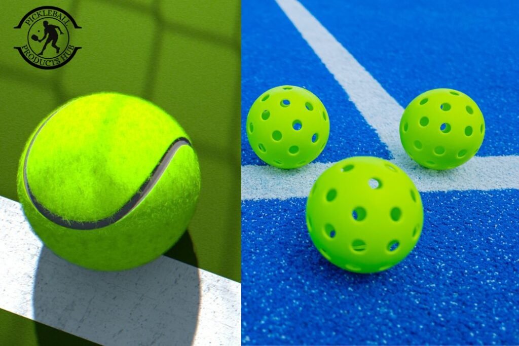 Tennis balls vs Pickleball balls