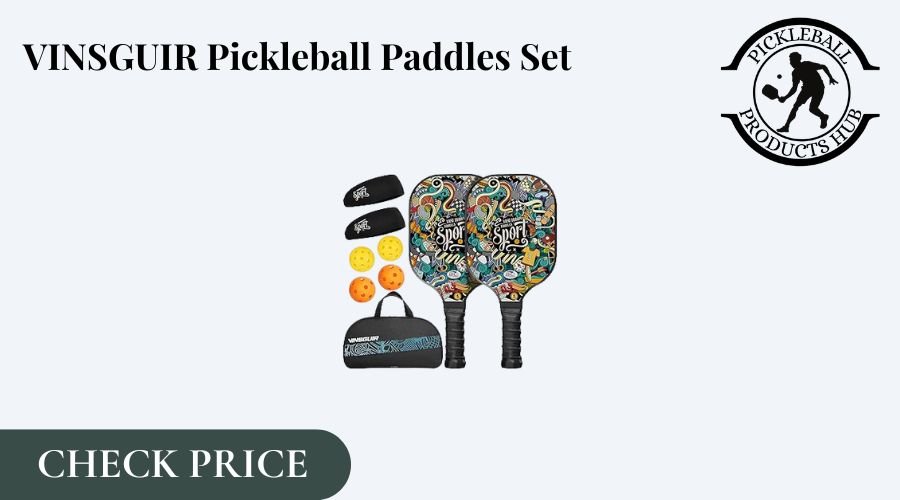 VINSGUIR Pickleball Paddles Set