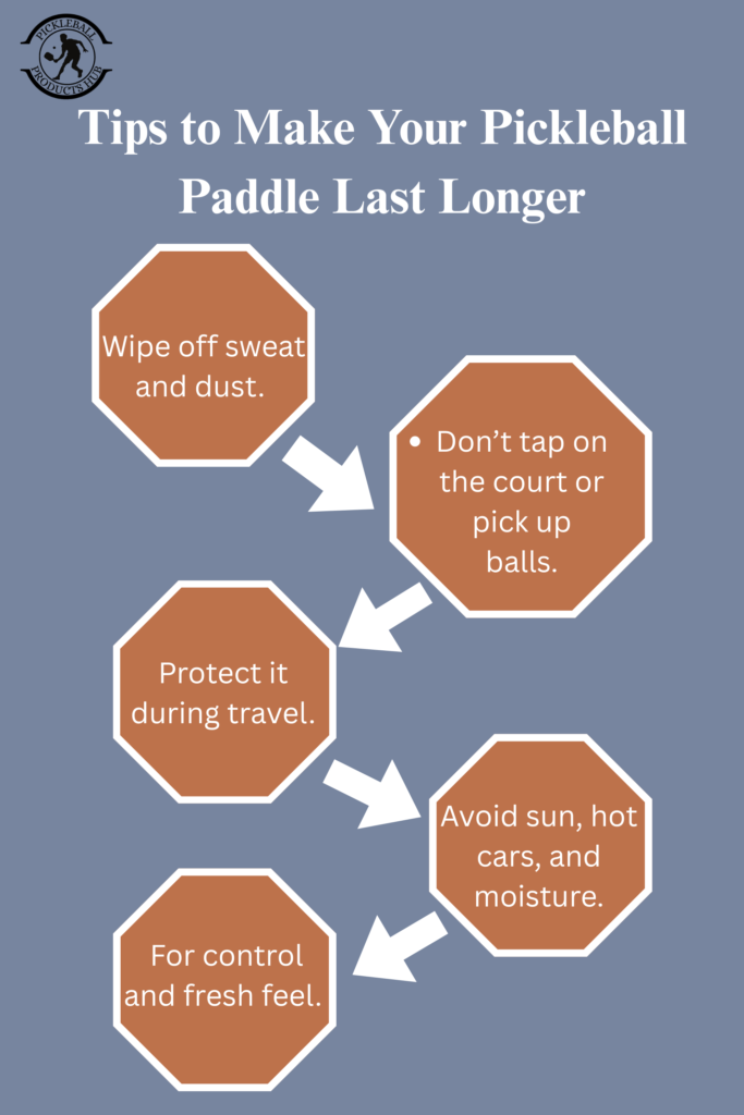 tips for storing pickleball paddle